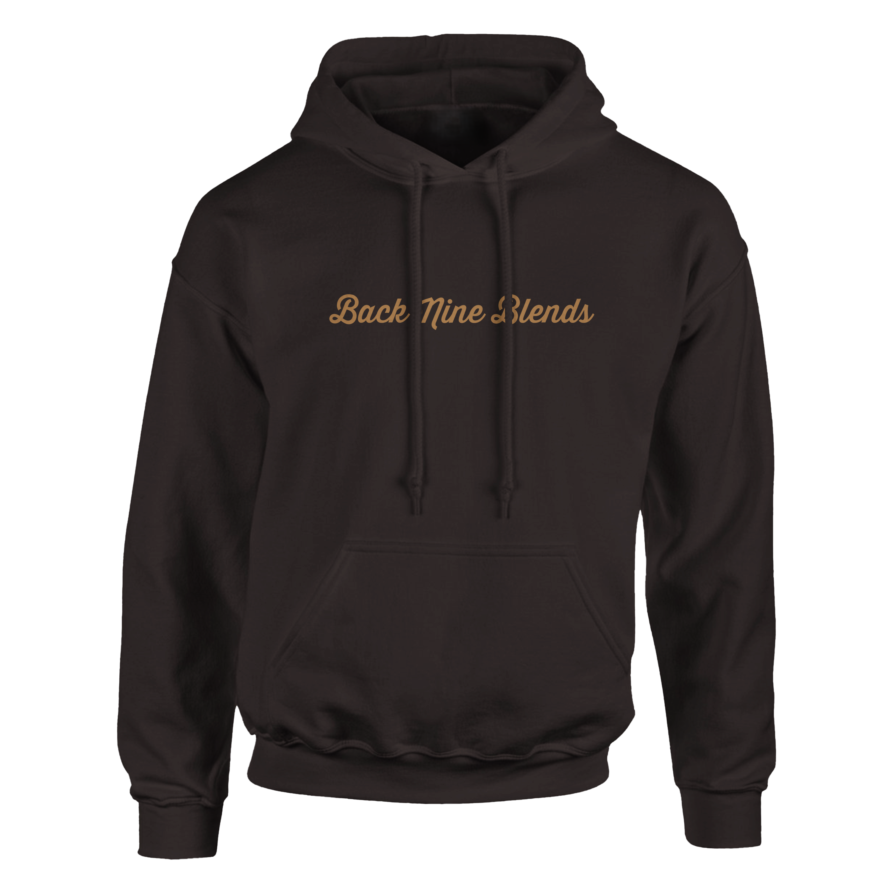 Gold 'Back Nine Blends' logo centered on the front chest.