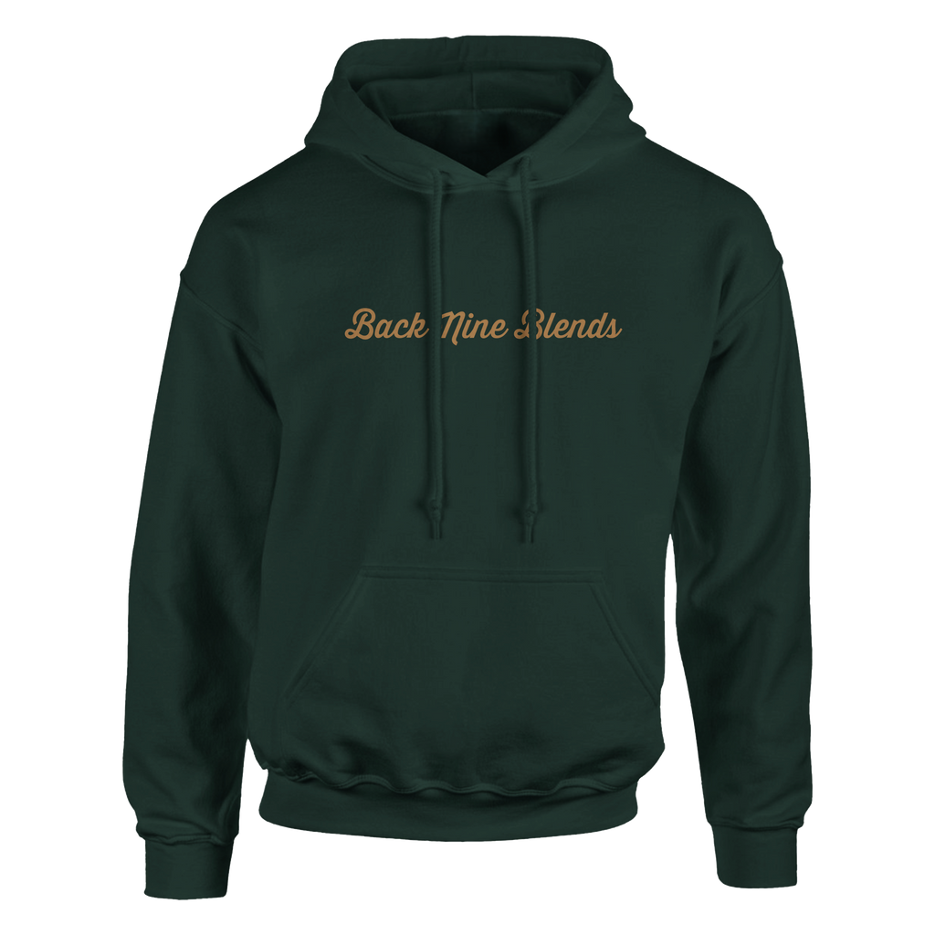 Gold 'Back Nine Blends' logo centered on the front chest.