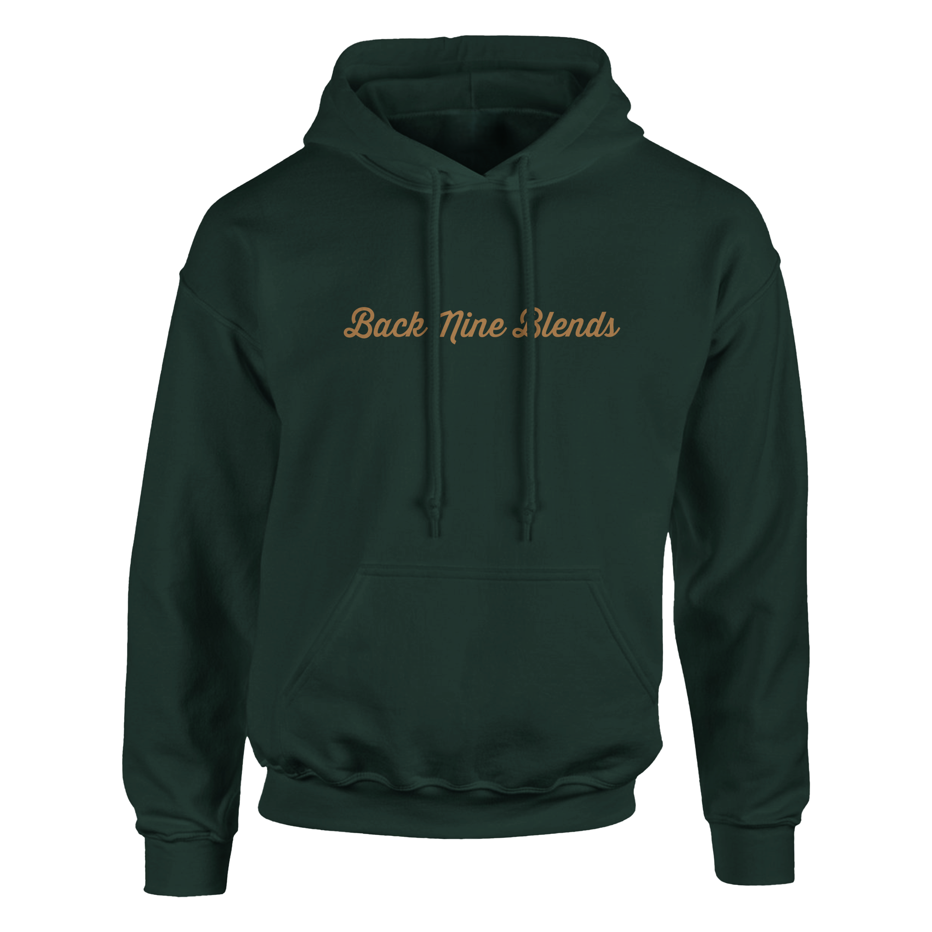 Gold 'Back Nine Blends' logo centered on the front chest.