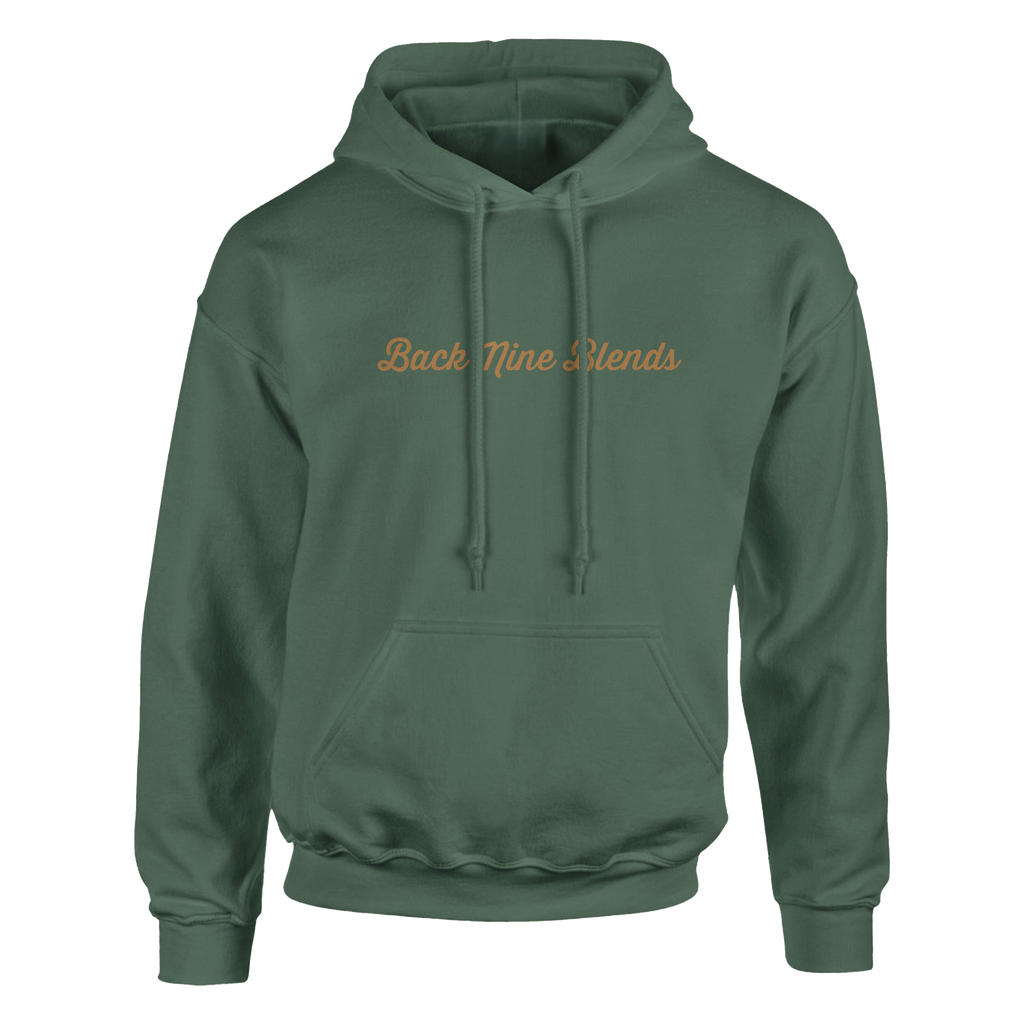 Gold 'Back Nine Blends' logo centered on the front chest.