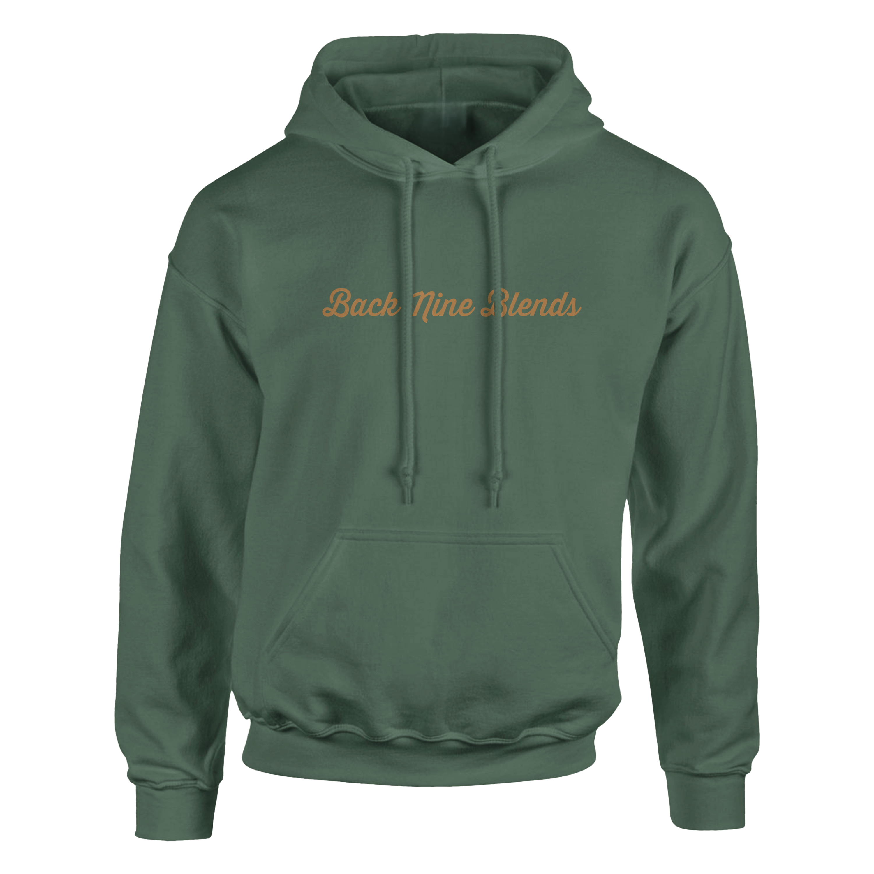 Gold 'Back Nine Blends' logo centered on the front chest.
