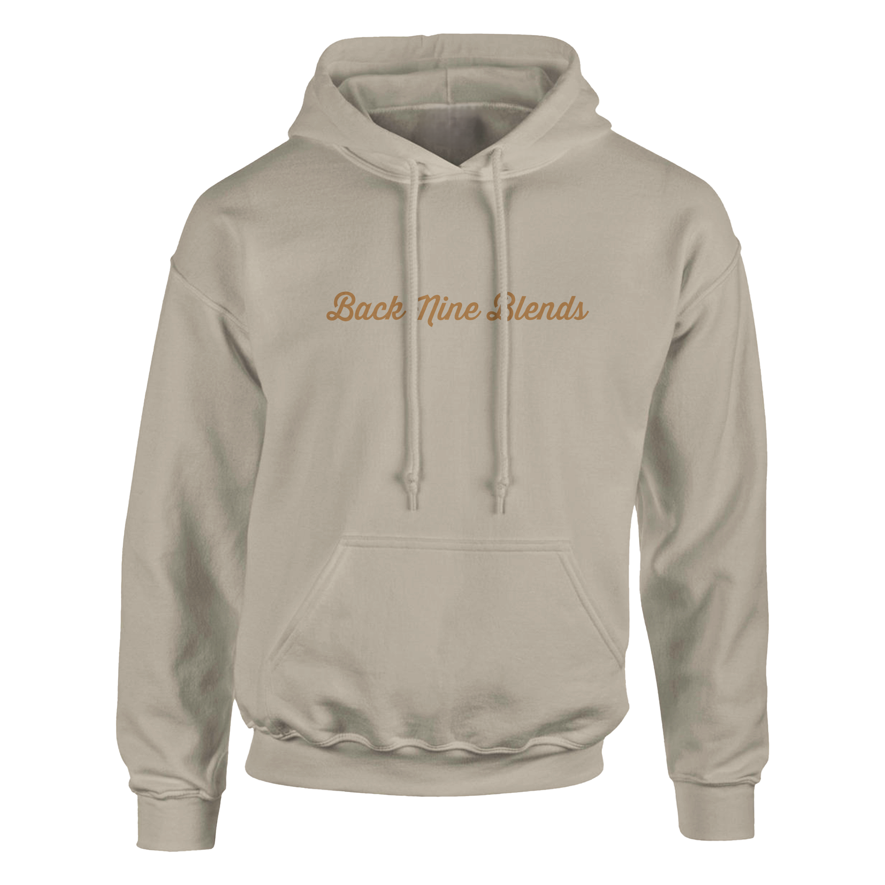 Gold 'Back Nine Blends' logo centered on the front chest.