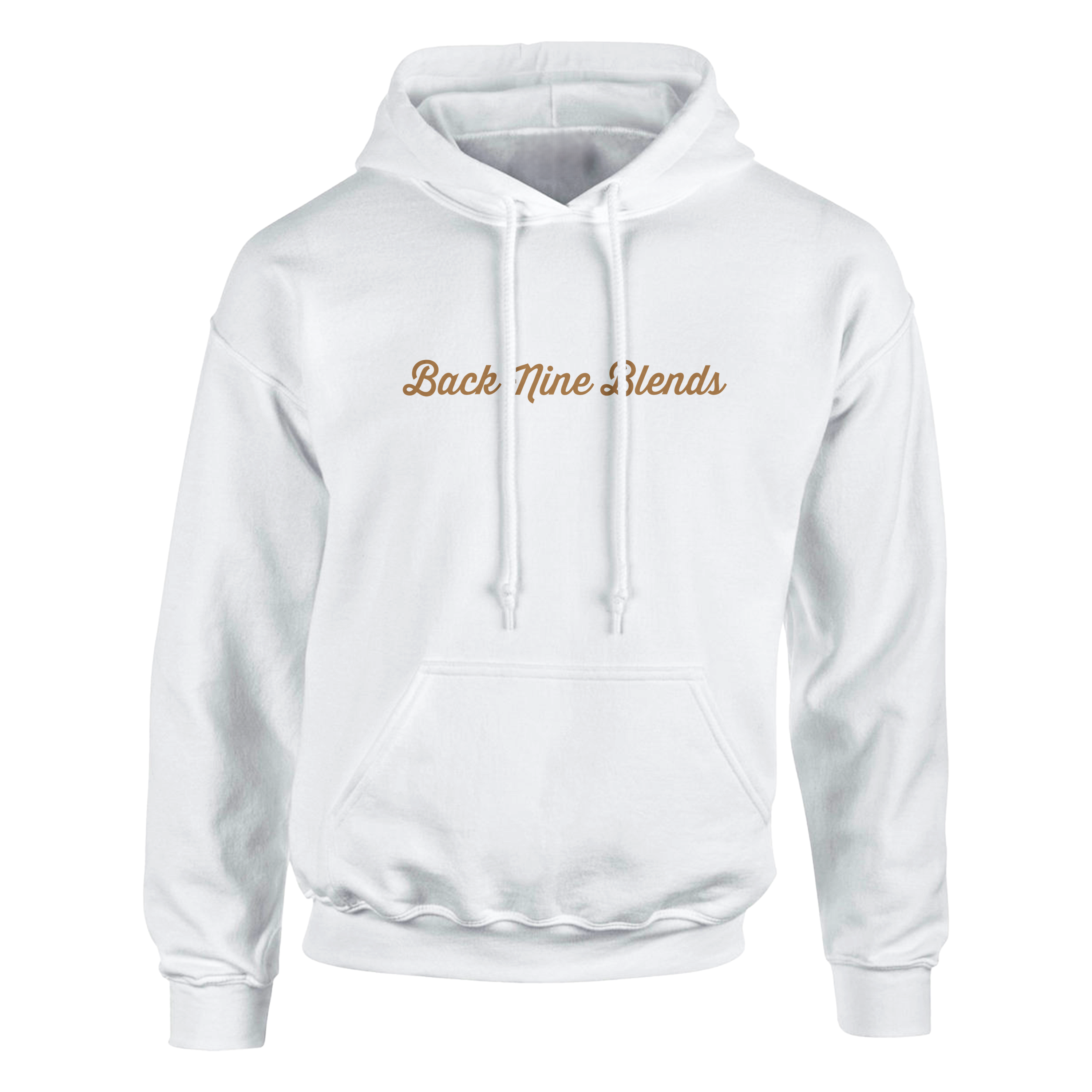 Gold 'Back Nine Blends' logo centered on the front chest.